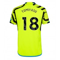 Dres Arsenal Takehiro Tomiyasu #18 Gostujuci 2023-24 Kratak Rukav